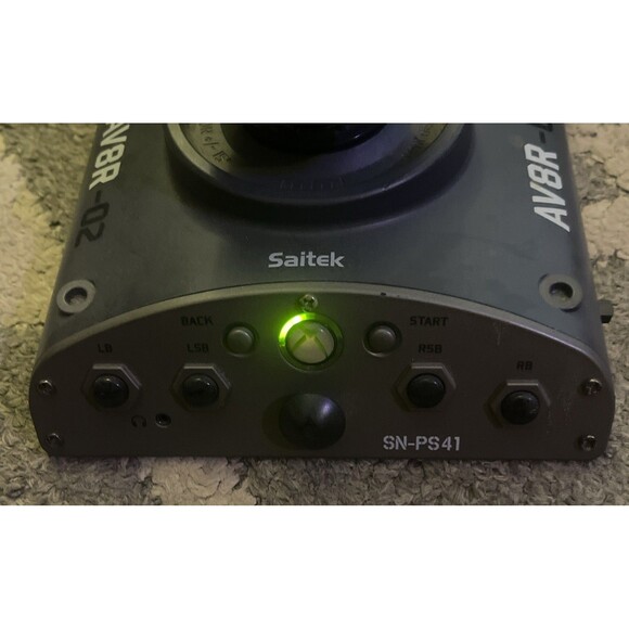 Saitek SN-PS41 XBOX 360 Aviator Flight Stick Joystick Controller AV8R-02 Works - Picture 2 of 11